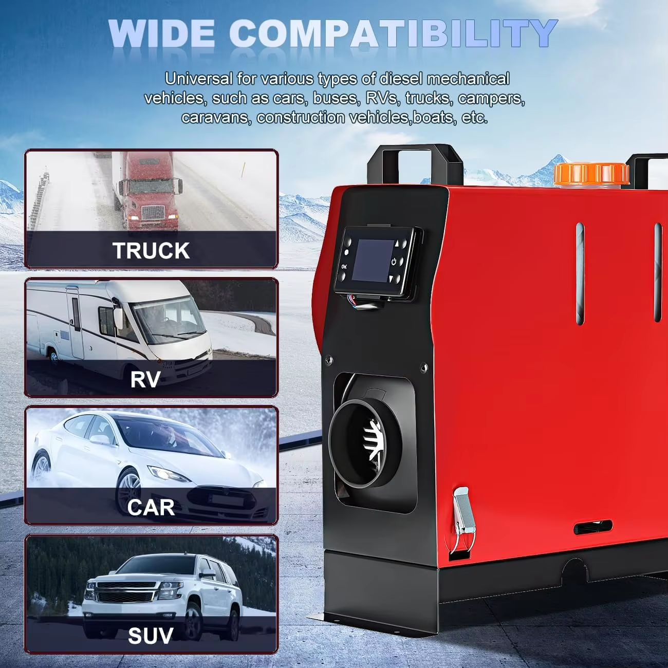 Wide Compatibility Heater